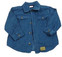 Modrá manšestrová košile Smile