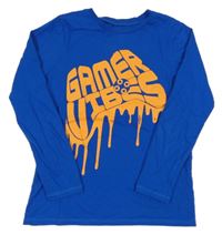 Kobaltově modré triko s nápisem George