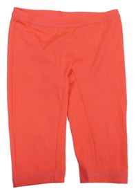 Neonově růžové sportovní capri legíny  