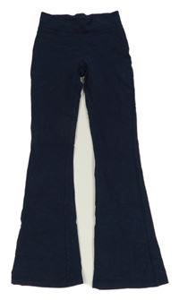 Tmavomodré flare legíny Zara