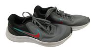 Šedo-černo-bílé textilní botasky s logem Nike vel. 36