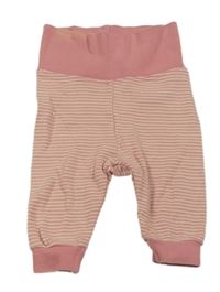 Starorůžovo-smetanové pruhované tepláky lupilu