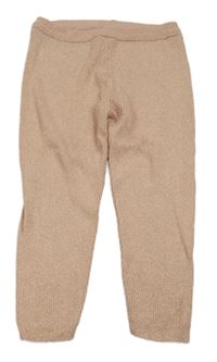 Pudrovo-zlaté melírované žebrované kamaše RIVER ISLAND