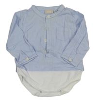 Světlemodrá košile se všitým bílým body Chicco