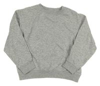 Šedá melírovaná mikina