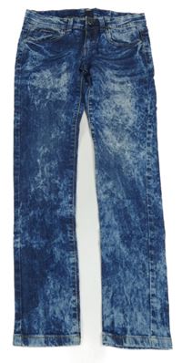 Tmavomodré plísňové skinny rifle Y.F.K.