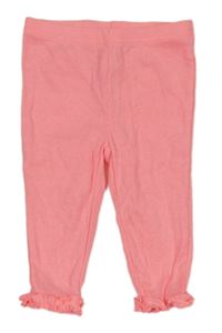 Neonově korálové melírované tepláky s kanýrky carter's