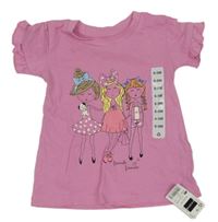 Nové - růžové tričko s dívkami a volánky St. Bernard