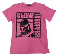 Tmavorůžové tričko se Star Wars H&M