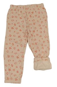 Růžové vzorované tepláky Primark