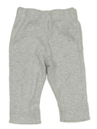 Světlešedé melírované lehké tepláky