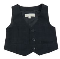 Černá kostkovaná slavnostní vesta Rocha John Rocha