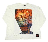 Smetanové triko se Stranger Things Zara