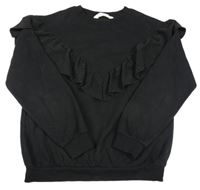 Černá mikina s volánem H&M
