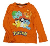 Červené triko s Pokémony C&A