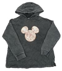 Tmavošedá mikina s Mickeym a kapucí George