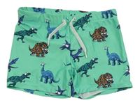 Zelené nohavičkové plavky s dinosaury H&M