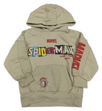 Béžová mikina se Spidermanem a kapucí Primark