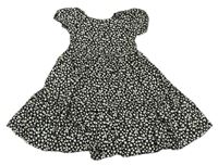 Černo-béžové květované lehké šaty M&Co.