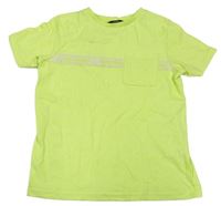 Neonově zelené tričko s kapsou George