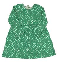 Zelené vzorované květované šaty H&M