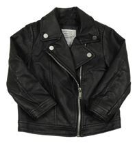 Černý koženkový křivák Primark