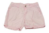 Světlerůžové plátěné kraťasy H&M
