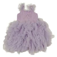 Lila tylové vrstvené šaty s Mulan Primark