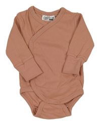 Starorůžové žebrované zavinovací body Ergee
