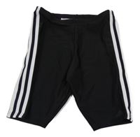 Černé sportovní kraťasy s pruhy Adidas