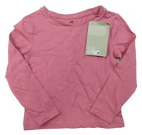 Nové - tmavorůžové triko H&M