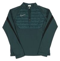 Petrolejová sportovní funkční bundomikina s logem Nike