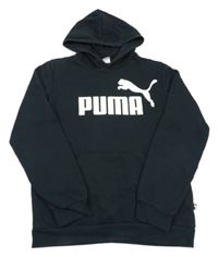 Černá mikina s logem a kapucí PUMA