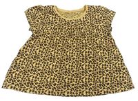Okrovo-černá tunika s leopardím vzorem zn. Next