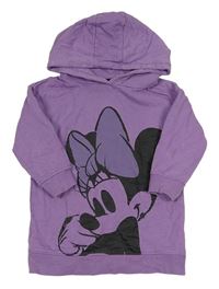 Fialová mikina s Minnie a kapucí Disney