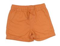 Oranžové plátěné kraťasy Primark