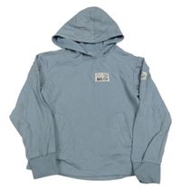 Světlemodrá mikina s nášivkou a kapucí Little kids