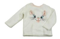 Bílá plyšová mikina s kočičkou Marií Primark