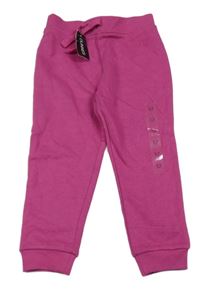 Nové - Fuchsiové tepláky s nápisem Dunnes Stores 