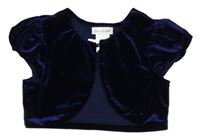 Tmavomodré sametové bolerko 