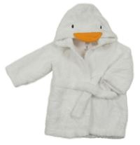 Bílý froté župan s kapucí - husa F&F