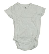 Bílo-modré puntíkaté zavinovací body H&M