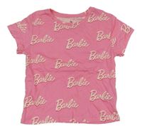Růžové tričko - Barbie H&M