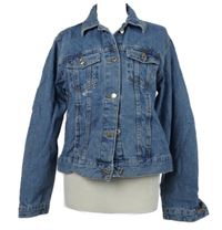 Dámská modrá riflová crop bunda Primark 