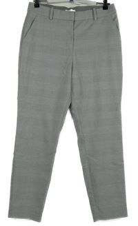 Dámské šedé kostkované kalhoty H&M