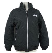 Dámská černá šusťáková zimní bunda s logem The North Face 