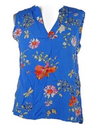 Dámská modrá květovaná halenka Amisu 