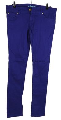 Dámské modrofialové skinny rifle Denim 