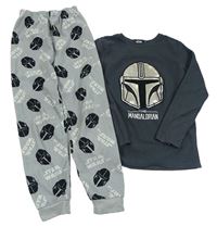 Šedé fleecové pyžamo se Star Wars zn. Primark