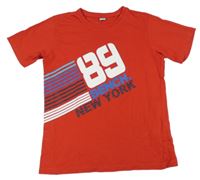 Červené tričko s potiskem Bench